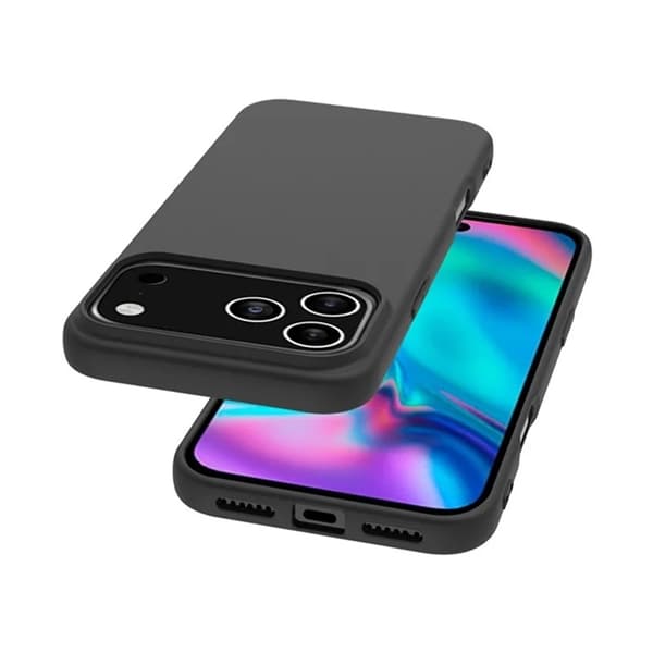 BOOM Telefontaske til iPhone 17 Pro Soft Matte Back TPU - Sort