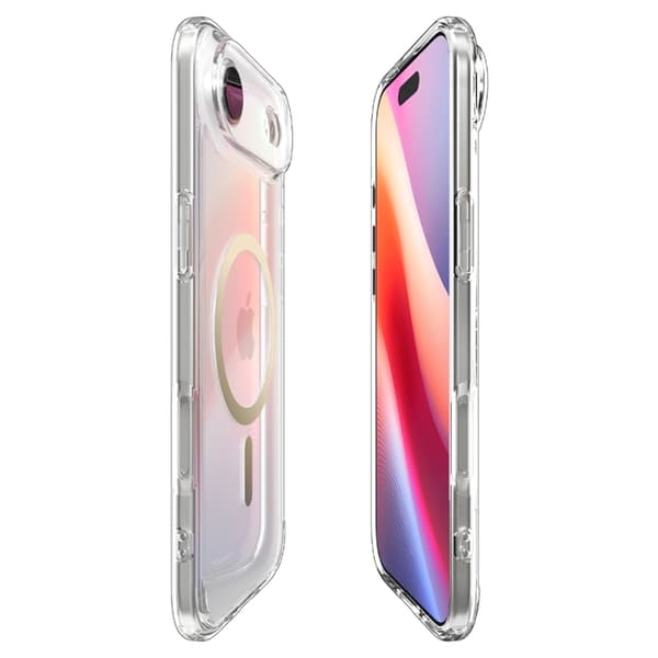 Spigen iPhone Air Magsafe Ultra Hybrid - Kirkas/Kulta