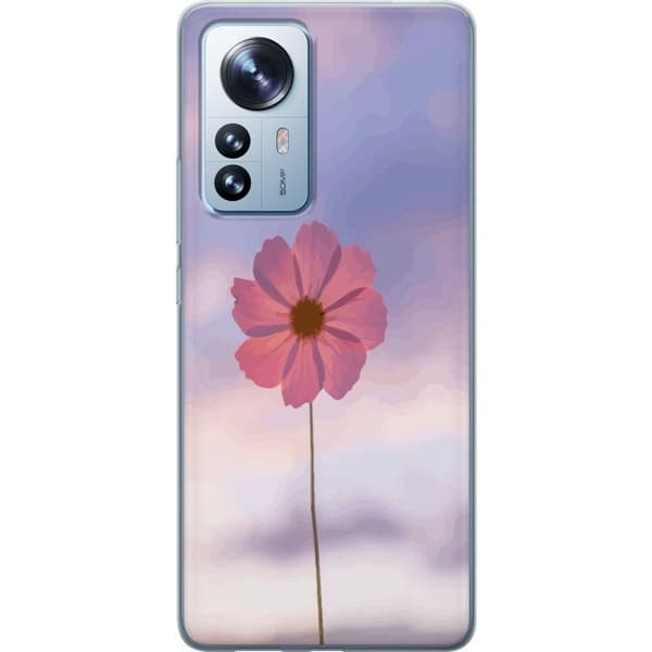 Mobilskal till Xiaomi 12 Pro med Rosa blomma