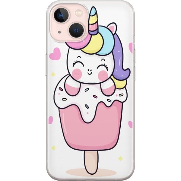 Telefontaske til Apple iPhone 13 mini med Happy Unicorn