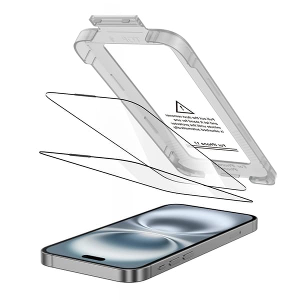[2-Pack] Tech-Protect iPhone 17 Pro Max hærdet glas Skærmbeskytter - Sort
