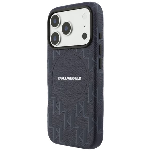Karl Lagerfeld Mobilskal För iPhone 17 Pro Monogram logo - Blå