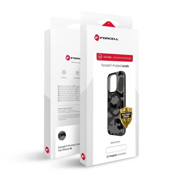Forcell Telefontaske til iPhone 16 Pro MagSafe F-Protect - Sort
