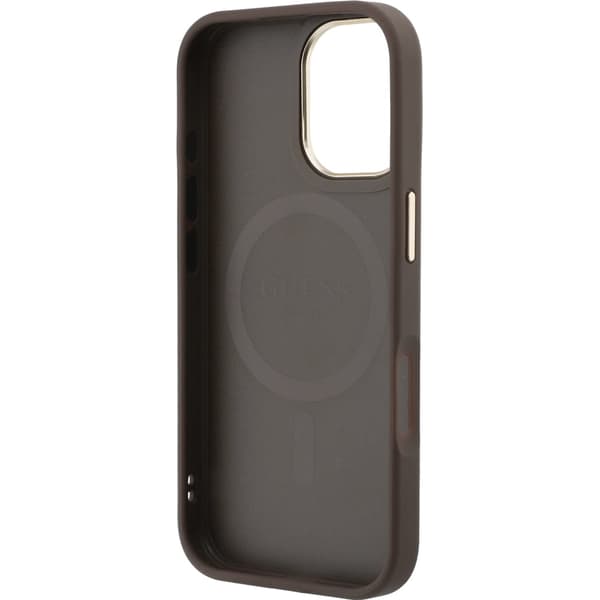 Guess Mobilskal till iPhone 17 MagSafe 4G PU Classic Logo - Brun