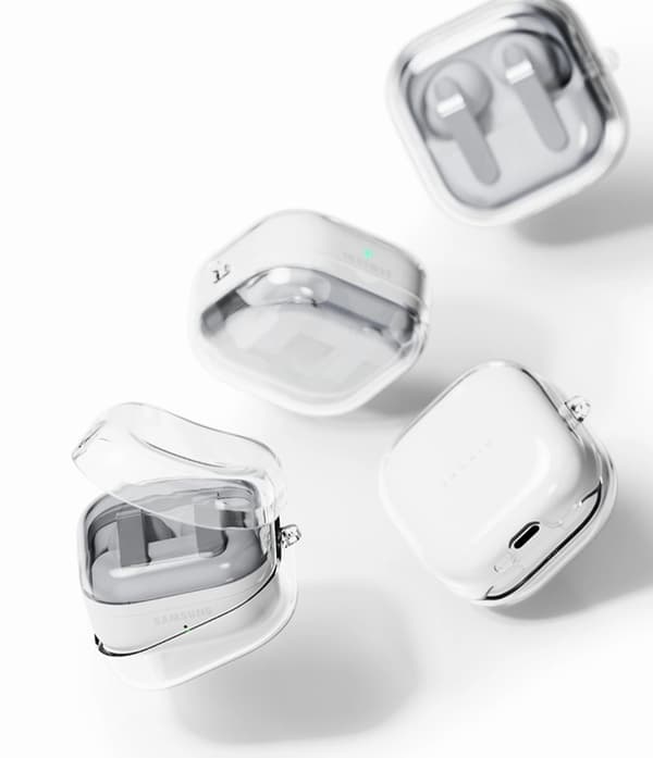 Ringke Cover Til Galaxy Buds 4/4 Pro Air - Klar/Sort