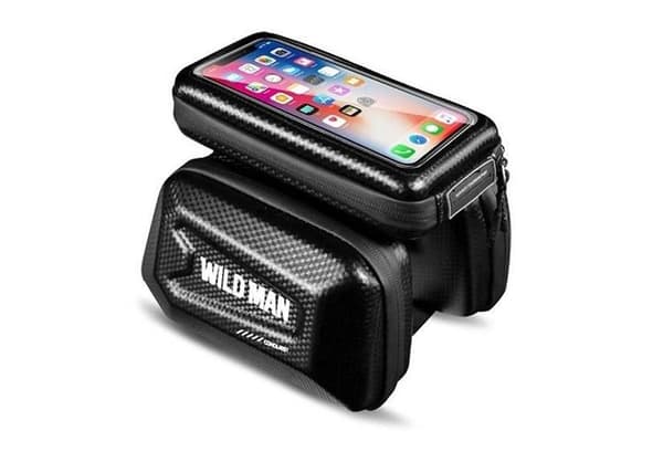 WildMan Cykelrammetaske Med Lås 1.2L (4"-7") E6S - Sort