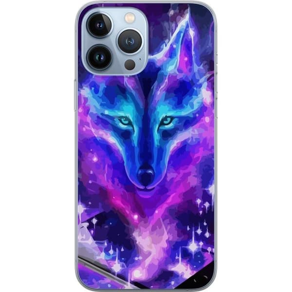 Telefontaske til Apple iPhone 13 Pro Max med Neon Wolf