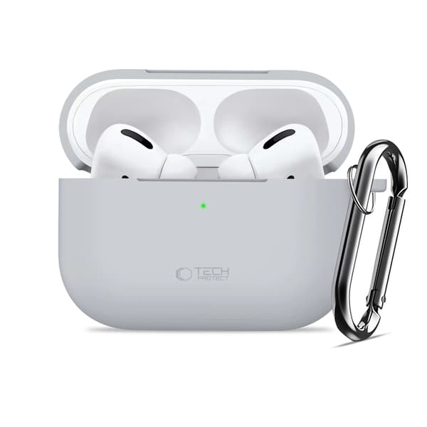 Tech-Protect Apple Airpods Pro 3 Etui Silikone Krog - Crayon Grå