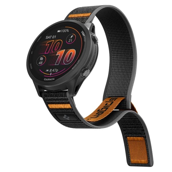 Spigen Armbånd Til Garmin Quick Release 22mm Active Athlex Air - Sort/Orange