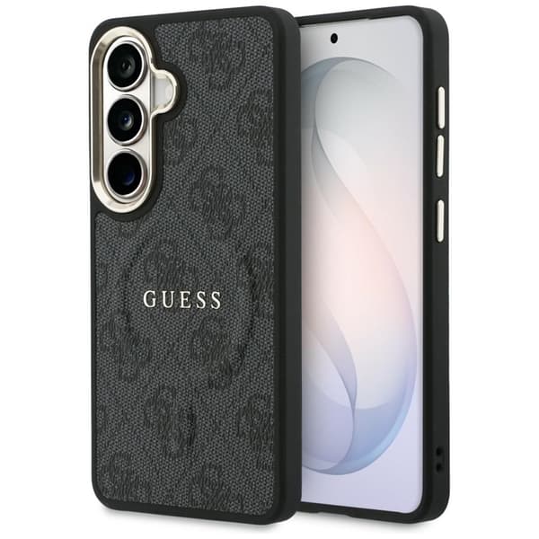 Guess Mobilcover Til Galaxy S26 MagSafe 4G Embossed Ring - Sort