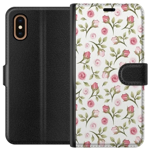Pung Taske til Apple iPhone XS Max med Blomster