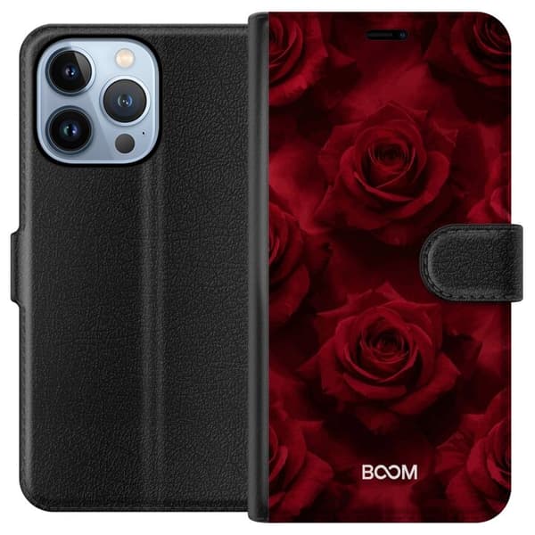 Plånboksfodral till Apple iPhone 13 Pro med Crimson Rose