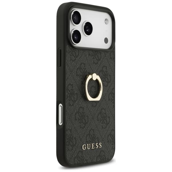 Guess Mobilskal till iPhone 17 Pro Max Ringställ - Svart