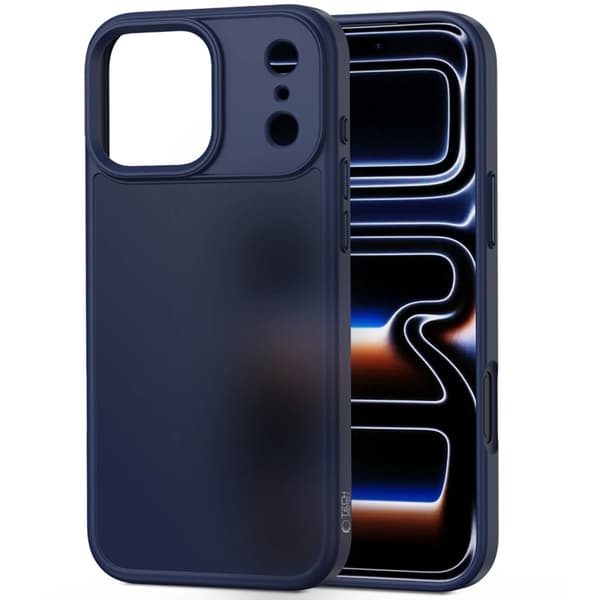 Tech-Protect Matta puhelinkotelo iPhone 18 Pro Max/17 Pro Max - Tumman sininen
