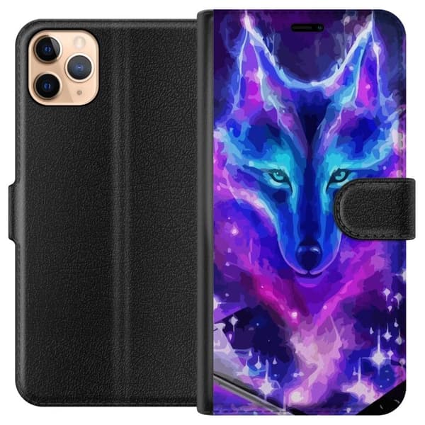 Pung Taske til Apple iPhone 11 Pro Max med Neon Wolf