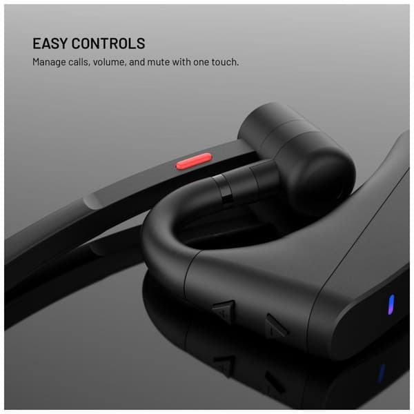 FIXED Talk Pro Trådlös Open-Ear Mono Headset med ENC Svart
