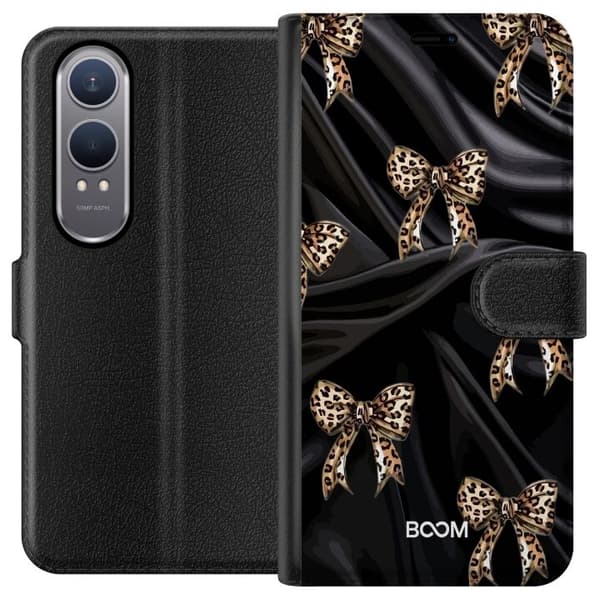 Plånboksfodral till OnePlus Nord CE4 Lite med Leopard Bow