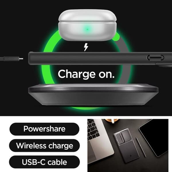 Spigen telefontaske til Galaxy S24 Ultra Optic Armor - Sort