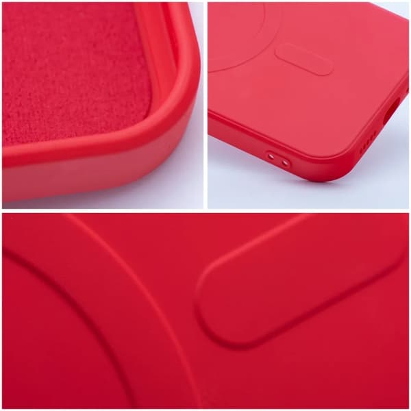 iPhone 12 Mini Etui Silikone Mag - Rød