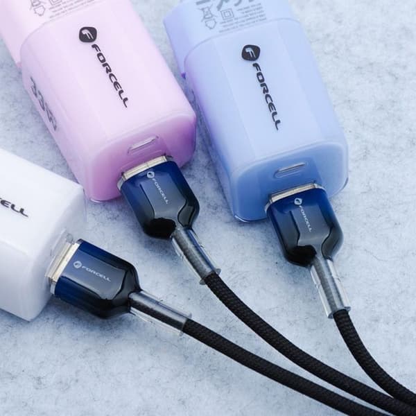 FORCELL USB-A til USB-C 66W Kabel 3A 1m QC4.0 C352 - Sort