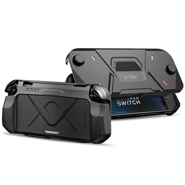 Tech-Protect Nintendo Switch 2 Fodral Carbonox - Svart