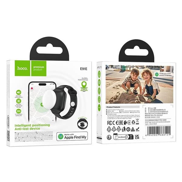 Hoco Locator Apple Find My Bracelet E91E - Svart