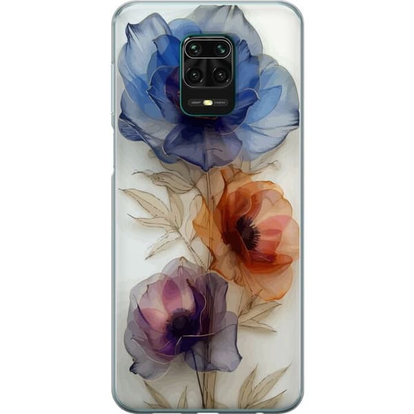 Telefontaske til Xiaomi Redmi Note 9 Pro med silkeblomster