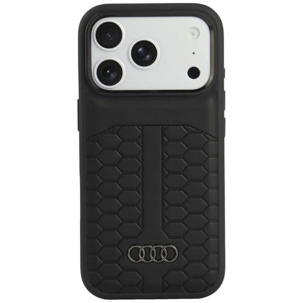 Audi Mobilcover Til iPhone 18 Pro/17 Pro Magsafe Læder - Sort