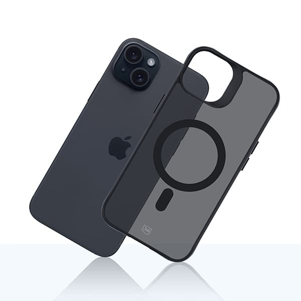3MK Telefontaske til iPhone 15 Plus MagSafe Smoke - Sort