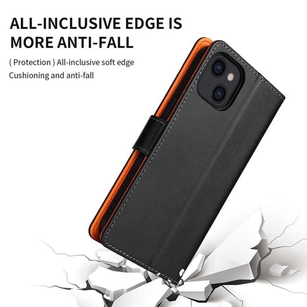 iPhone 14 Pro Max Plånboksfodral Dual Flip - Svart