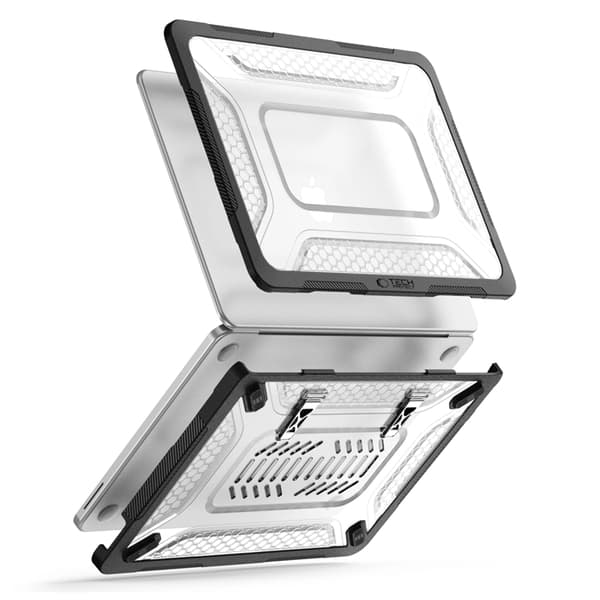 Tech-Protect Cover til Macbook Neo 13\" (2026) Kevlar Pro - Klar/Sort