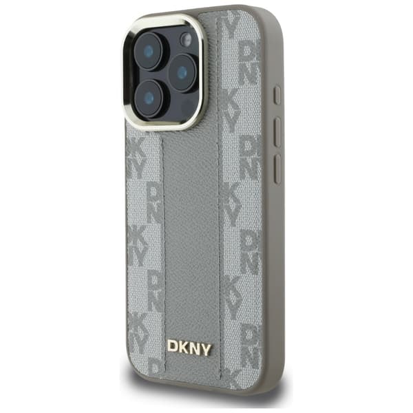 DKNY Mobilskal till iPhone 16 Pro MagSafe Checkered Pattern - Beige