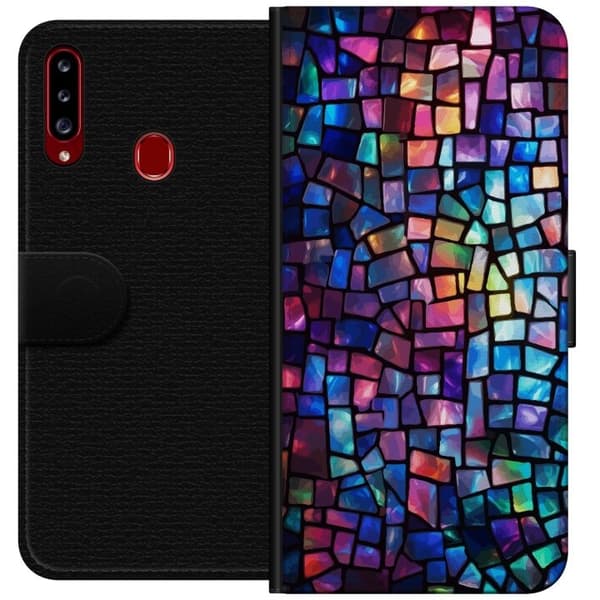 Plånboksfodral till Samsung Galaxy A20s med Disco