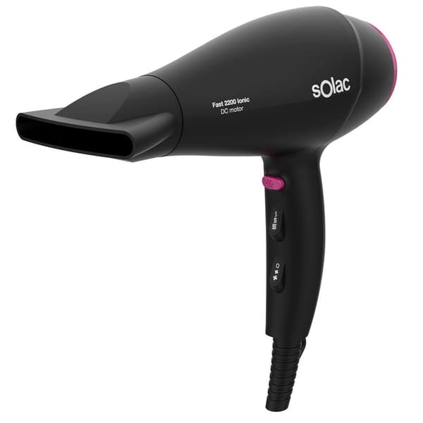 SOLAC Hårtork Snabb 2200 Ionic Svart