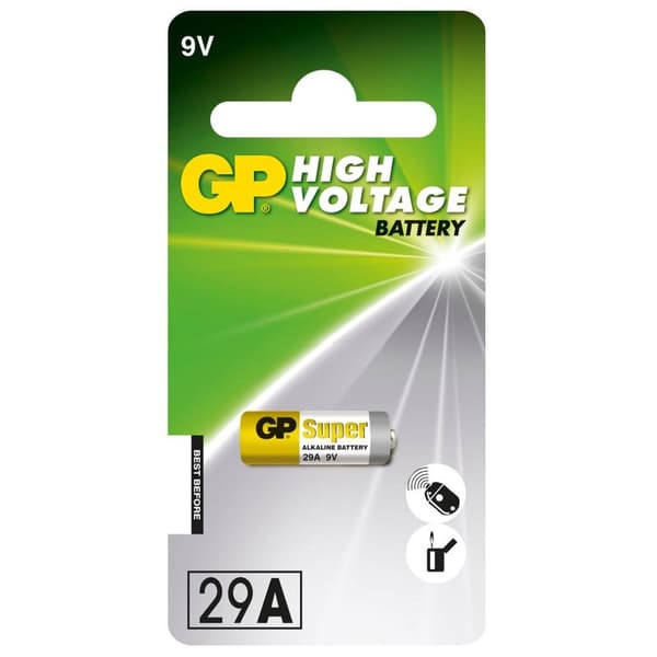GP Batteri Alkaline 29A 9V 1-Pakke