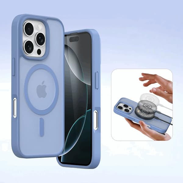 Dux Ducis iPhone 16 Pro Max Plånboksfodral Lawa Läder - Blå