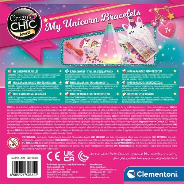 CLEMENTONI Crazy Chic Bracelets Unicorn