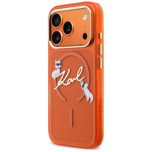 Karl Lagerfeld Mobilskal till iPhone 17 Pro Magsafe Choupettes Karl Script Logo