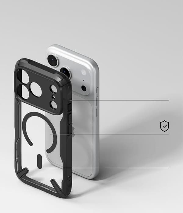 Ringke Mobilcover Til iPhone 18 Pro Max/17 Pro Max MagSafe Fusion X - Sort