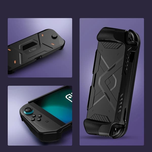 Tech-Protect Nintendo Switch 2 Kotelo Carbonox - Musta