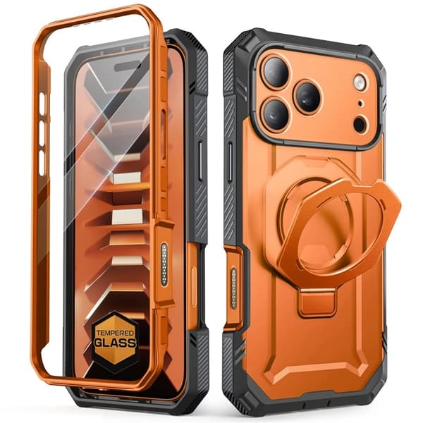 SupCase Mobilcover til iPhone 18 Pro Max/17 Pro Max Magsafe Grip Pro - Coral