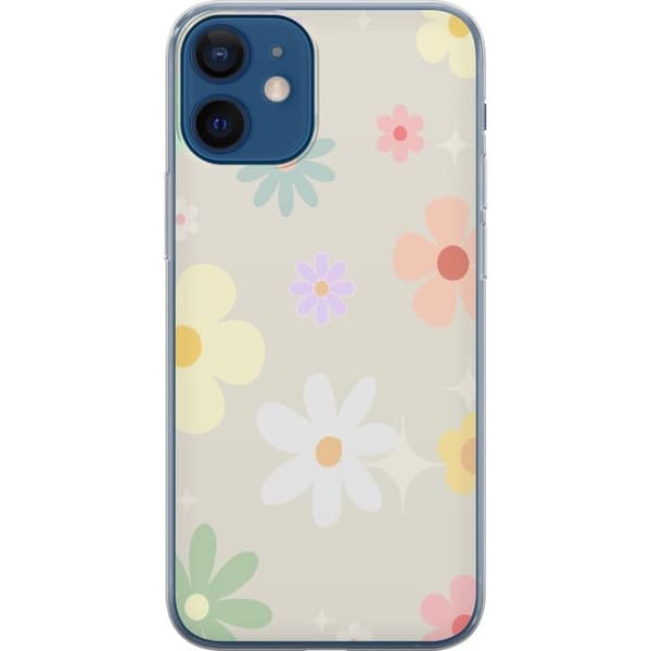 Mobilskal till Apple iPhone 12 mini med fejdande blommor