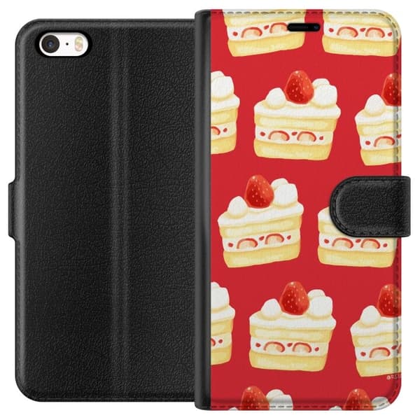 Lompakkokotelo Apple iPhone 5:lle kakulla