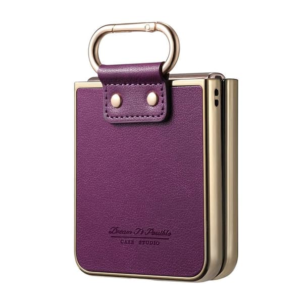 Mobilskal för Galaxy Z Flip 6 Electroplating Ring Kickstand