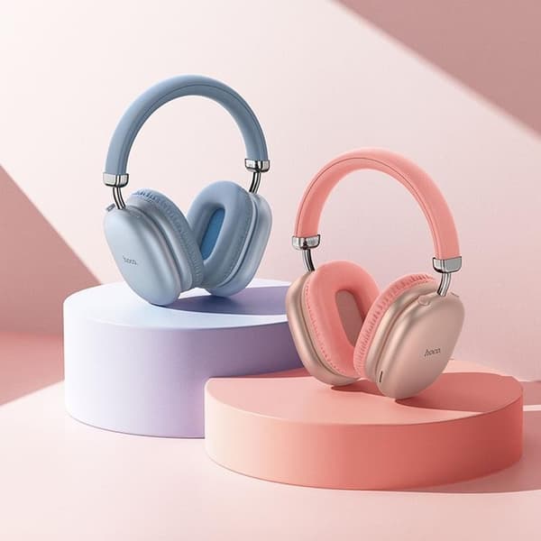 Hoco Over-Ear Hörlurar Trådlösa Bluetooth W35 Max - Rosa