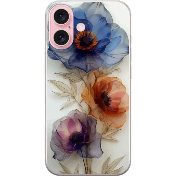 Mobilskal till Apple iPhone 16 med Silkesblommor