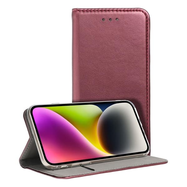Redmi Note 12 Pro Plånboksfodral Smart Magento - Burgundy