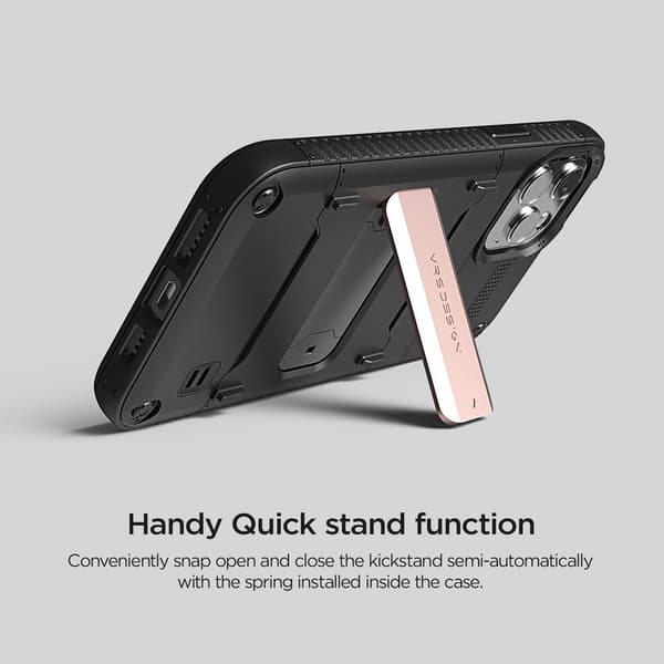 VRS DESIGN Damda QuickStand Skal iPhone 12 Mini - Bronze Svart
