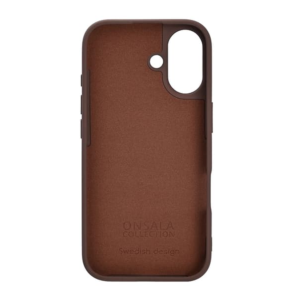 ONSALA iPhone 17 -silikonikuori - Suklaa