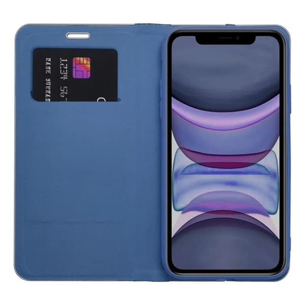 iPhone 17 Pro Max Plånboksfodral Luna Carbon - Blå